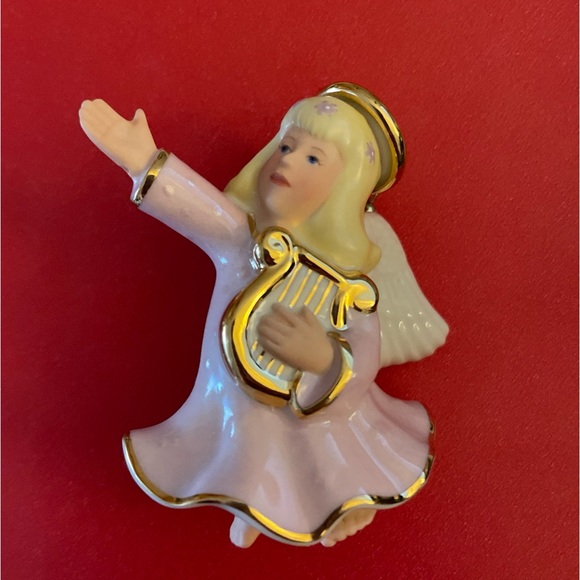 ☘️$12bundled Angel Cupid Ornament Pink, Gold trim and Harp Hanging Decoration - Picture 2 of 10